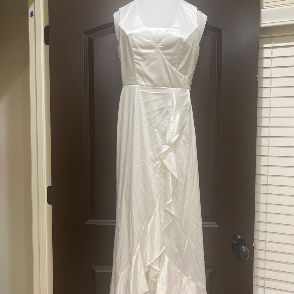 DB studio white formal dress
